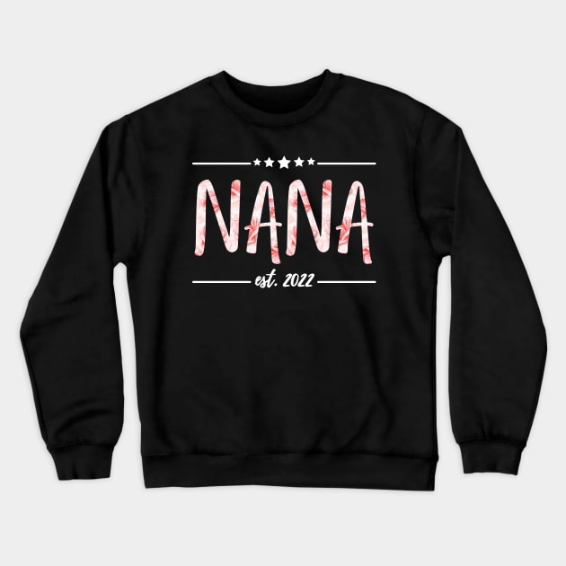 Nana Est 2022, floral Print Crewneck Sweatshirt by JustBeSatisfied